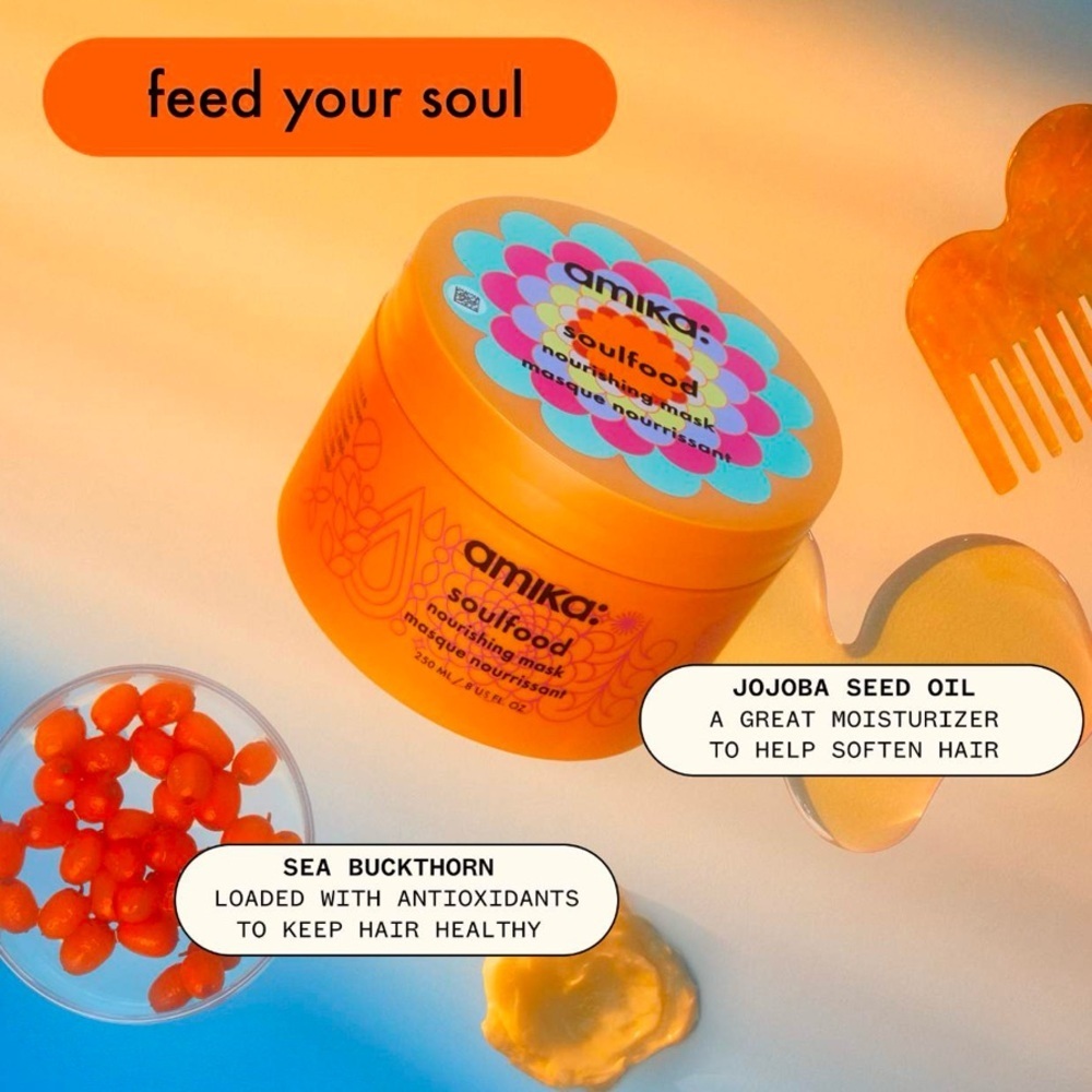 🌸 Amika Soulfood Nourishing Mask Mini Tube - 100ml - Picture 5 of 7